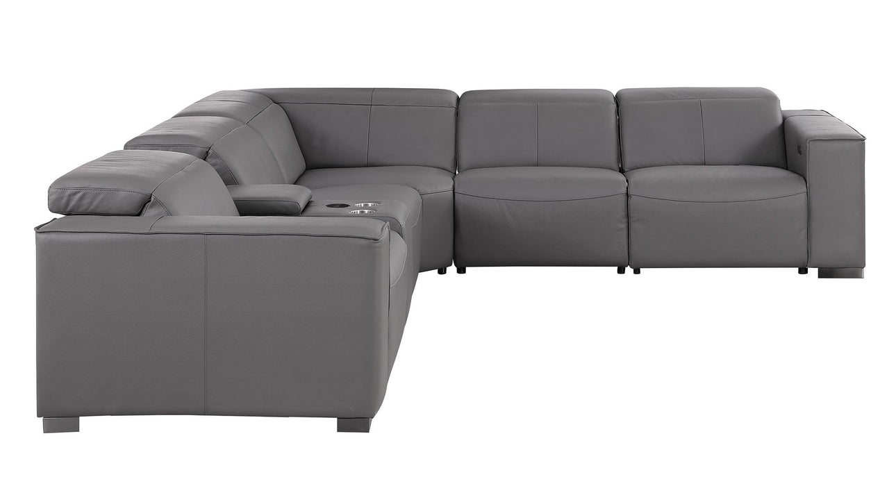 Global United 1208 Dark Grey 6PC Sectional