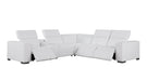 Global United 1208 White 6PC Sectional