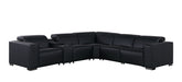 Global United 1208 Black 6PC Sectional