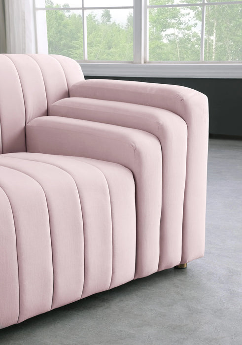 Naya Pink Velvet Loveseat