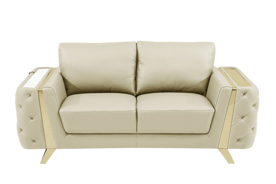 DivanItalia 1050 3-Piece Sofa, Loveseat & Chair Set | Italian Leather