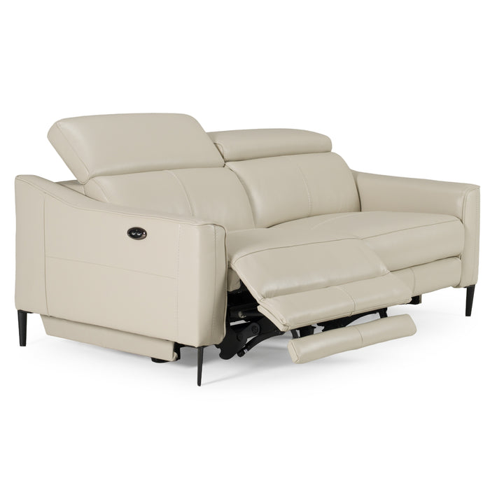 Eden - Modern Grey Leather Sofa Set