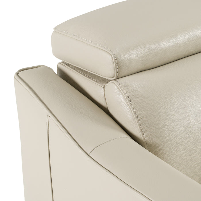Eden - Modern Grey Leather Sofa Set