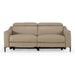 Eden - Modern Taupe Leather Sofa With 2 Recliners