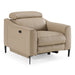 Eden - Modern Taupe Leather Recliner Chair