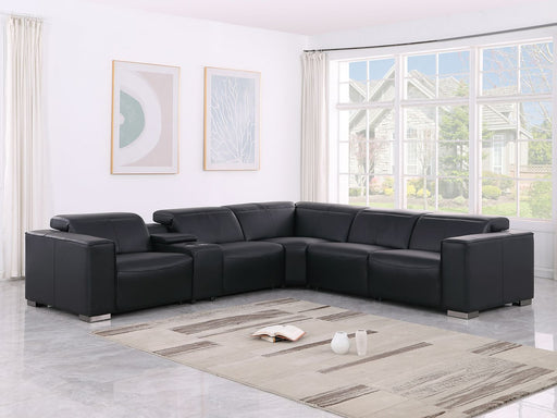 1208 6-Piece Sectional - Black