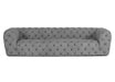 Ellington - Italian Grey Nubuck Leather 3-Seater Sofa