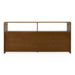 Emilio - Modern Natural Burlap + Walnut Dresser