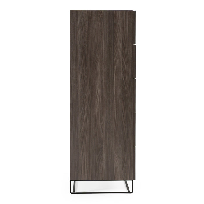 Enzo Italian Modern Grey Oak Chest
