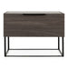 Enzo Italian Modern Grey Oak Nightstand