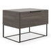 Enzo Italian Modern Grey Oak Nightstand