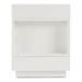 Esso Modern White Glossy Tall Nightstand