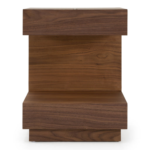 Esso - Contemporary Walnut Tall Nightstand