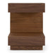 Esso - Contemporary Walnut Tall Nightstand