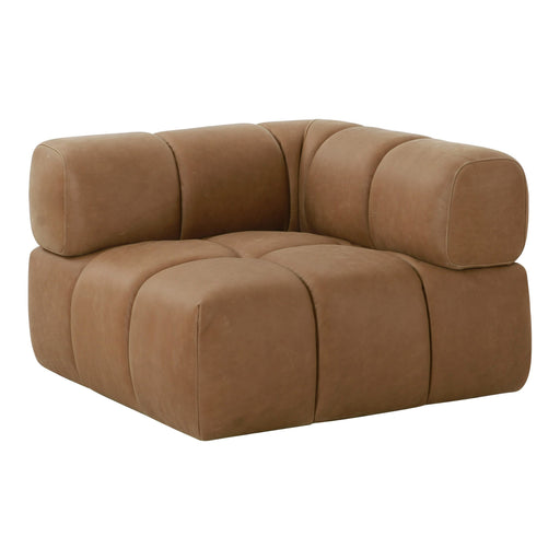 Everest - Modern Brown Leather Modular Corner Sectional Seat