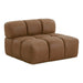 Everest - Modern Brown Leather Modular Armless Sectional Seat