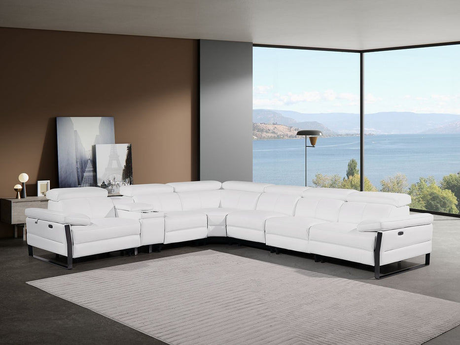 DivanItalia 1246 7-Piece-4PR Sectional White