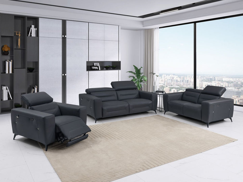 989 Power Recliner - Dark Grey