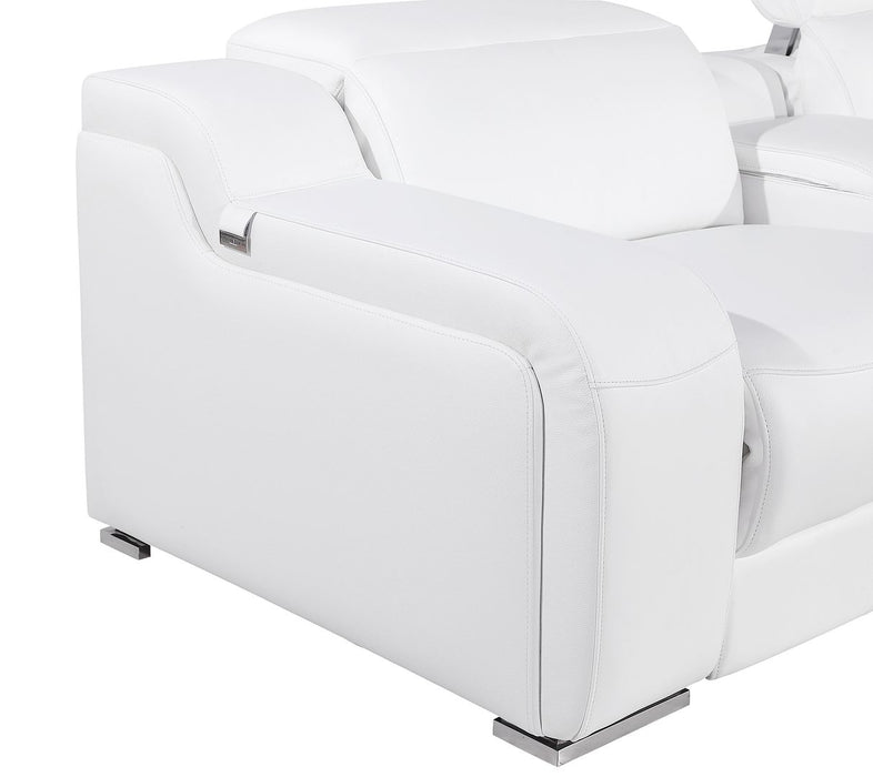 Global United 6111 Power Reclining Sofa | Genuine Leather