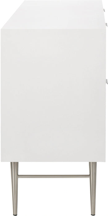 Modernist White Gloss Dresser