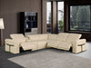 1126 DivanItalia Beige 6pc-3PR L-Shaped Sectional