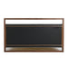 Queen Falcor - Modern Grey Fabric & Walnut Veneer Bed