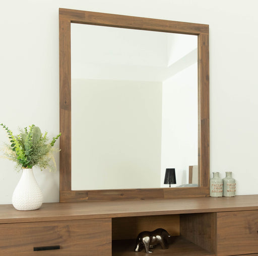Fantasia - Contemporary Walnut Mirror