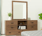 Fantasia - Contemporary Walnut Mirror