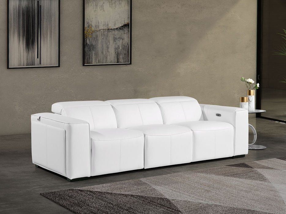 DivanItalia 1224 Power Reclining Sofa – White