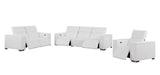 Global United 1208 3-Piece Reclining Set White