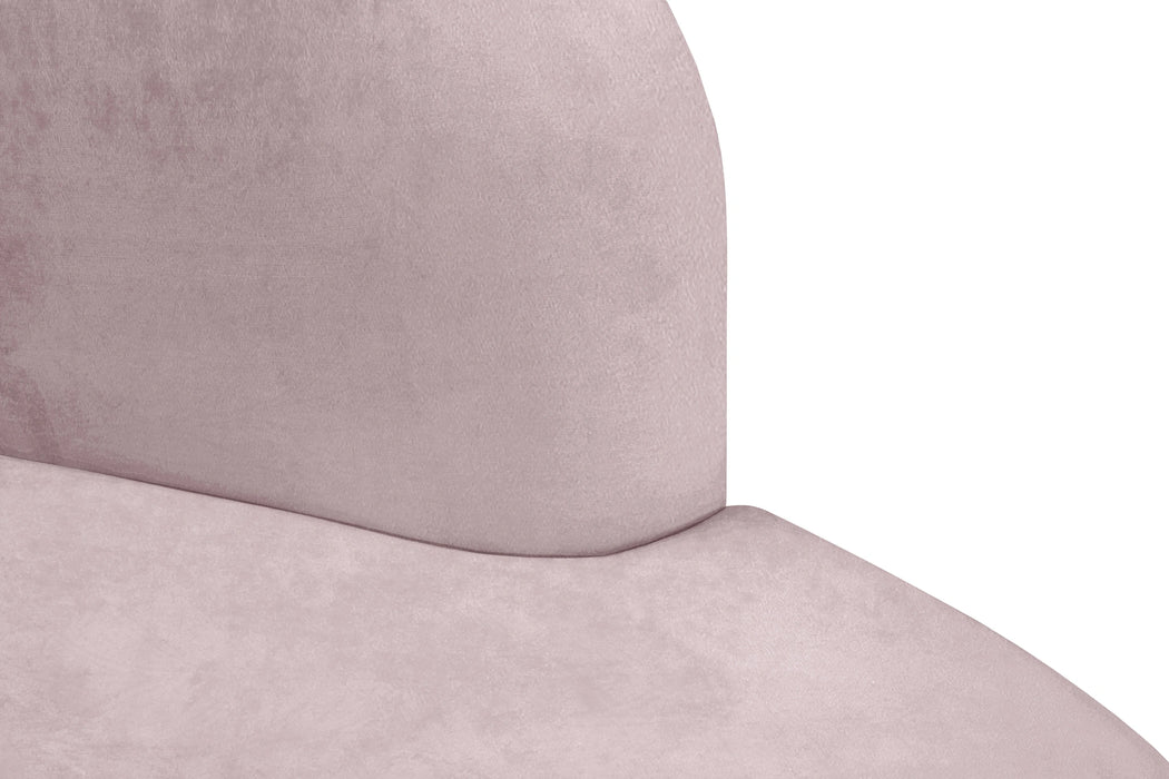 Mitzy Pink Velvet Sofa