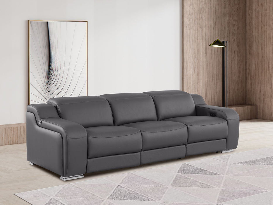 Global United 6111 2-Piece Reclining Set | Genuine Leather