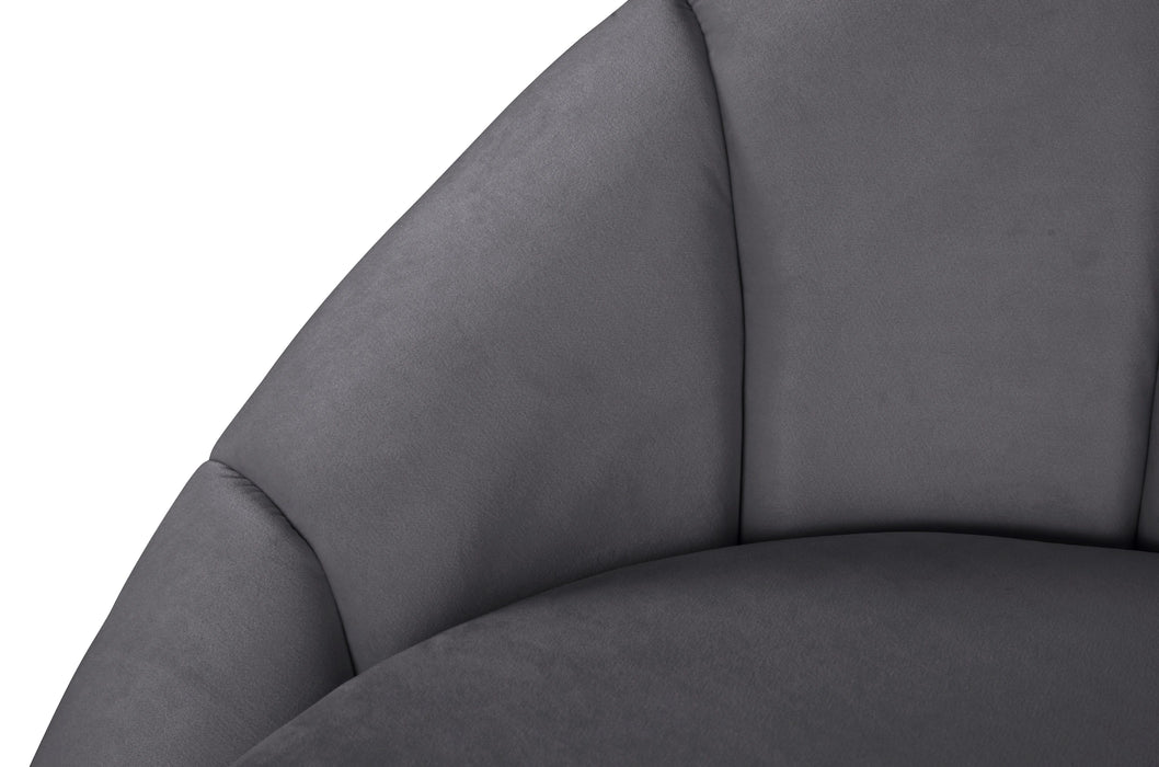 Shelly Grey Velvet Chaise