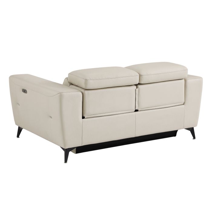 DivanItalia 989 Power Reclining Loveseat | Italian Leather