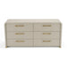 Florence - Modern Beige Leatherette + Gold Dresser