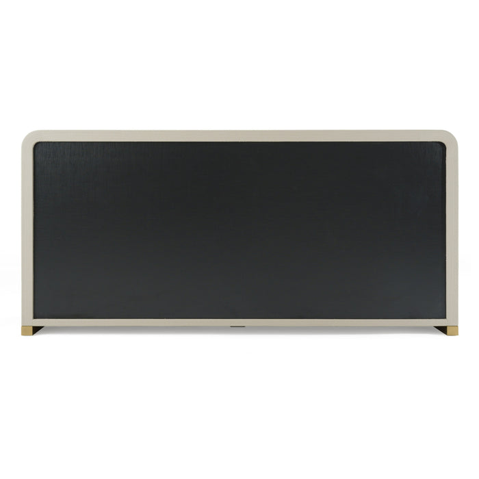 Florence - Modern Beige Leatherette + Gold Dresser