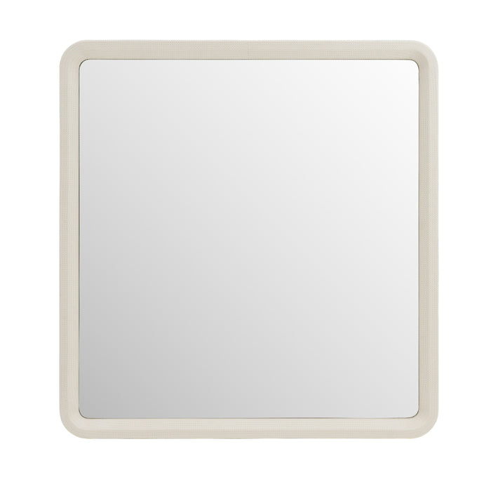 Florence - Modern Beige Leatherette Mirror