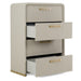 Florence - Modern Beige Leatherette + Gold Chest