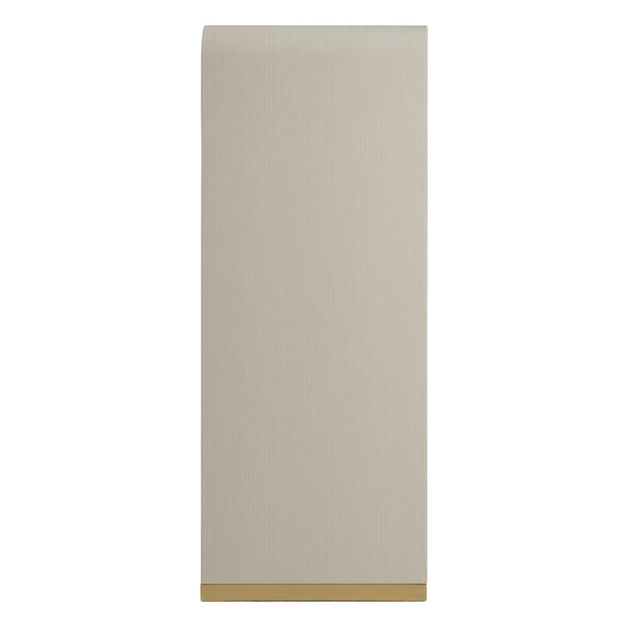 Florence - Modern Beige Leatherette + Gold Chest
