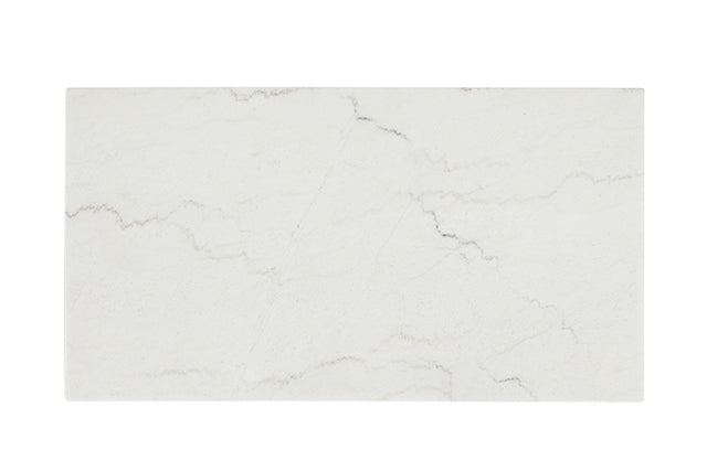 Thisted Rectangle Marble Coffee Table w/ Casters