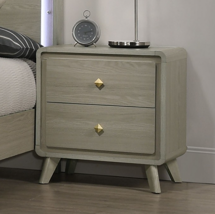 RAIN  NIGHT STAND - Grey Contemporary Night Stand | NorCal Furniture Santa Clara CA