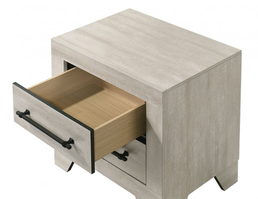 DUBUQ  NIGHT STAND - Grey Contemporary Night Stand | NorCal Furniture Santa Clara CA