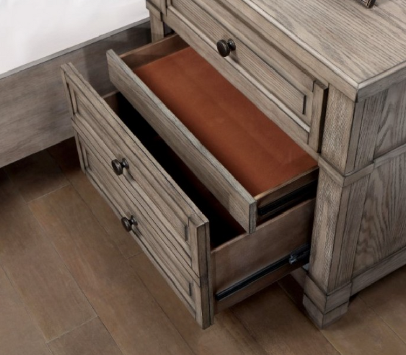 DURA  NIGHT STAND - Grey Transitional Night Stand | NorCal Furniture Santa Clara CA