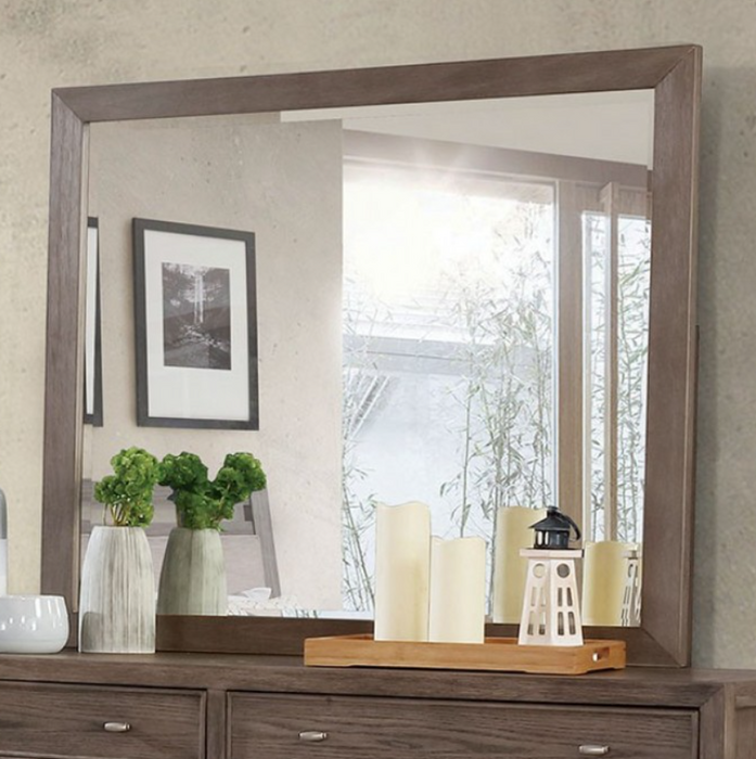 TAWA  MIRROR - Grey Transitional Mirror | NorCal Furniture Santa Clara CA