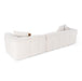 Freya - Modern Beige Fabric Sectional Sofa w/ Console