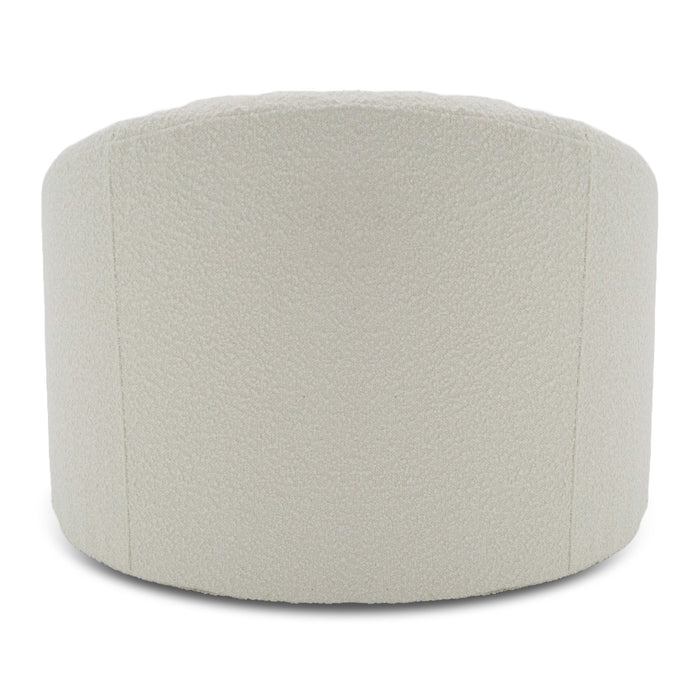 Frontier - Glam White Fabric Accent Chair