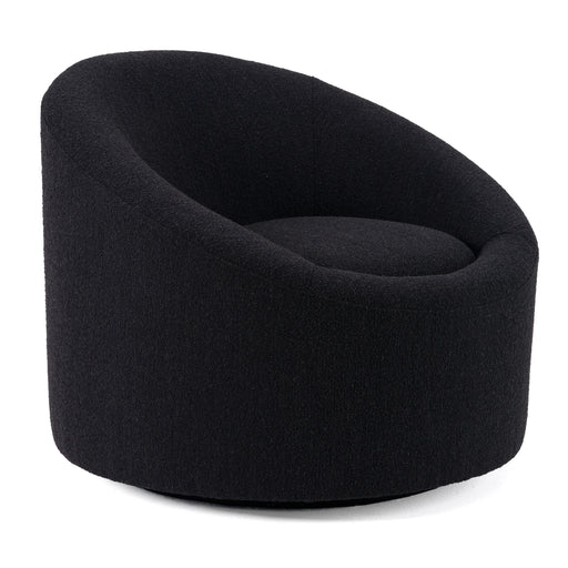 Frontier - Glam Black Fabric Accent Chair