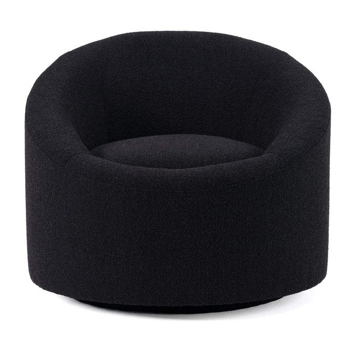 Frontier - Glam Black Fabric Accent Chair