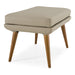 Fulton - Modern Beige Lounge Chair & Ottoman