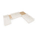 Garfield - Modern Off-White Leather 7-Piece Modular Sectional Sofa